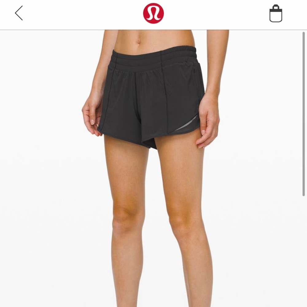 black hotty hot shorts